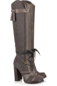 Vanessa Bruno Convertible Leather Knee-High Boots